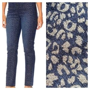 - DG2 Stretch Cheetah Skinny Jeans Pull Up Sz Large